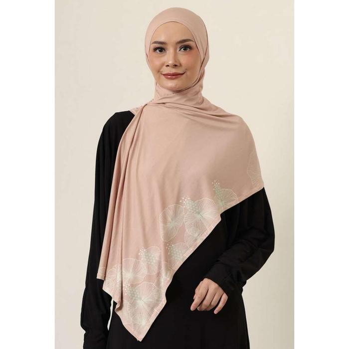 Gambar Hanna Hijab Pashmina Tencel Navier Flower Print C110224 - Pink dari FATIMA JILBAB STORE undefined Tokopedia