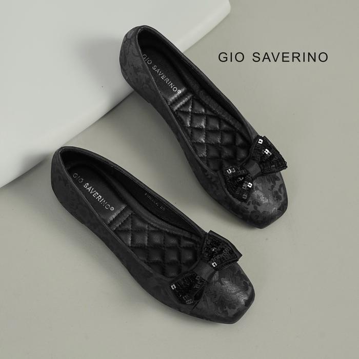 Gambar Flat Shoes Wanita Gio Saverino Terbaru - BLACK, 35 dari Gio Saverino Mall undefined Tokopedia