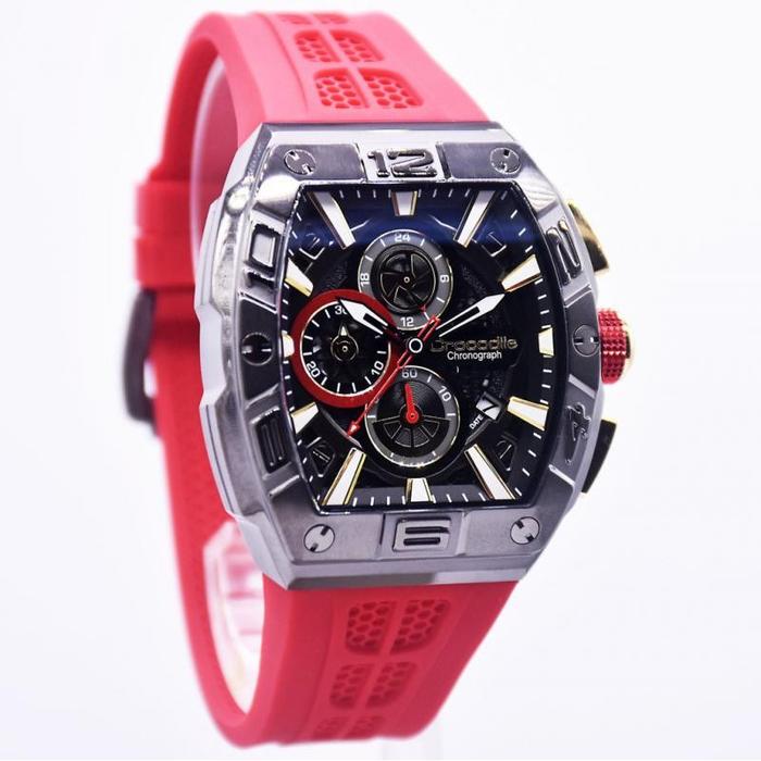 Promo Jam Tangan Pria Crocodile CM-050G34J Chronograph Original