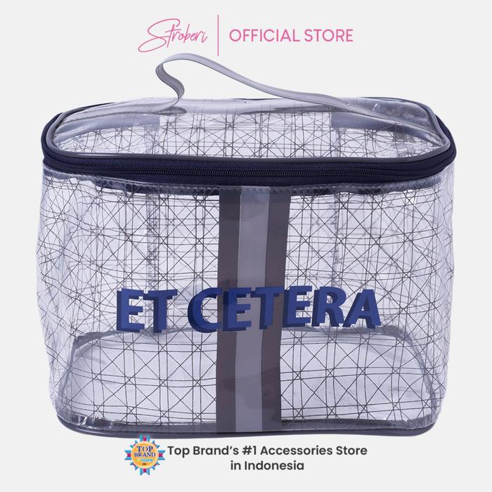 Gambar Stroberi Mixed Line Series Pouch - Elips XL Cetera dari Stroberi Accessories undefined Tokopedia