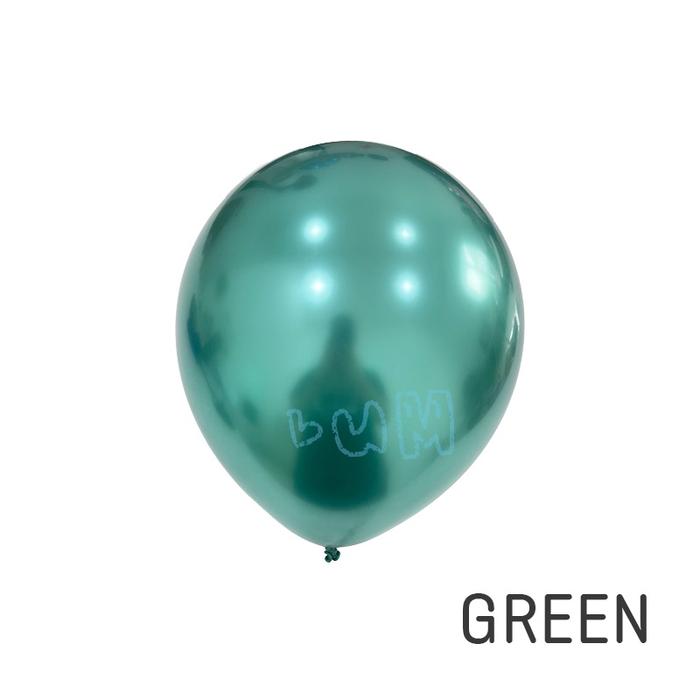 Gambar Easy Decoration [1 PACK] Balon Latex CHROME Premium Quality UK 12 Inch - GREEN dari Easy Decoration undefined Tokopedia