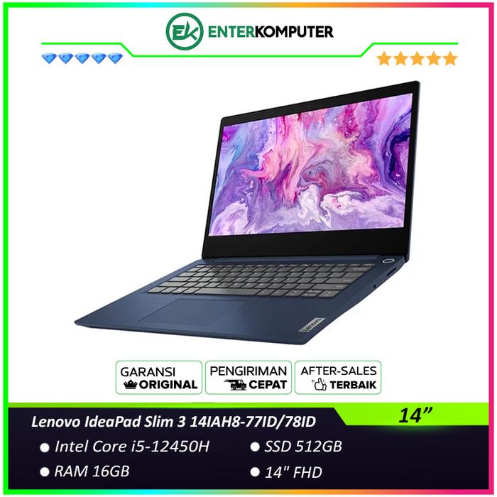 Lenovo Ideapad Slim 14 Promo Lenovo IdeaPad Slim 14IAH8-77ID/78ID Lenovo IdeaPad 14s 16gb 512gb i5-12450H
