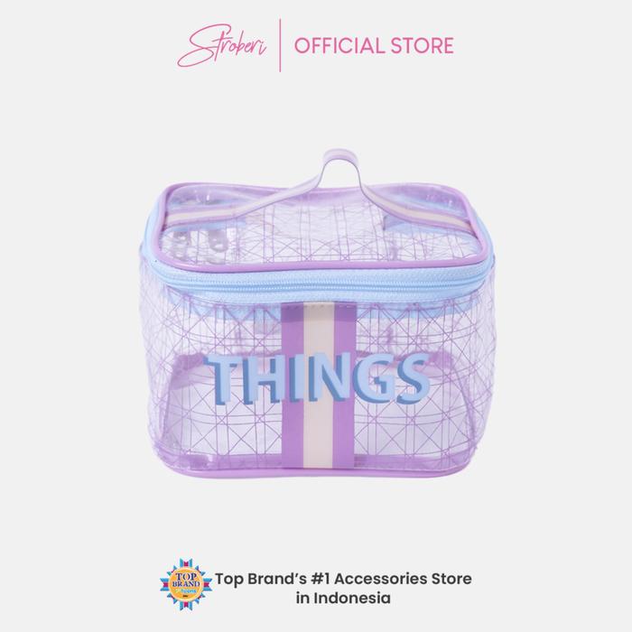 Gambar Stroberi Mixed Line Series Pouch - Elips S Things dari Stroberi Accessories undefined Tokopedia