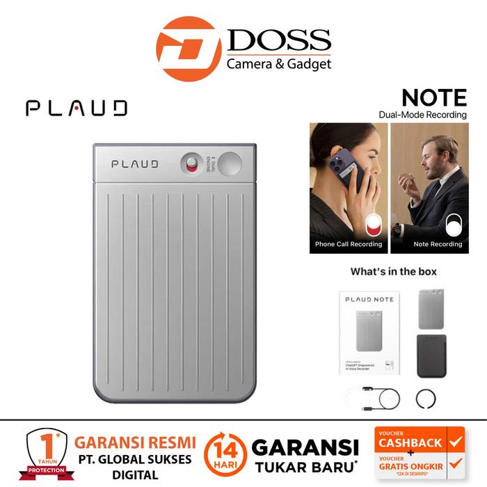 Gambar Plaud Note AI Voice Recorder Empowered - Silver dari DOSS Camera & Gadget undefined Tokopedia