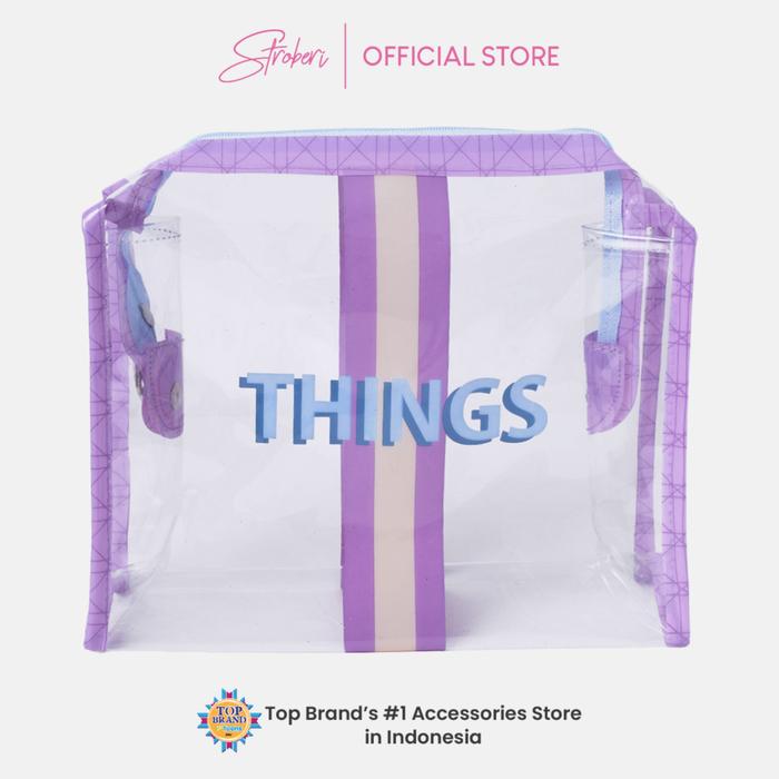 Gambar Stroberi Mixed Line Series Pouch - BC Tahu Things dari Stroberi Accessories undefined Tokopedia