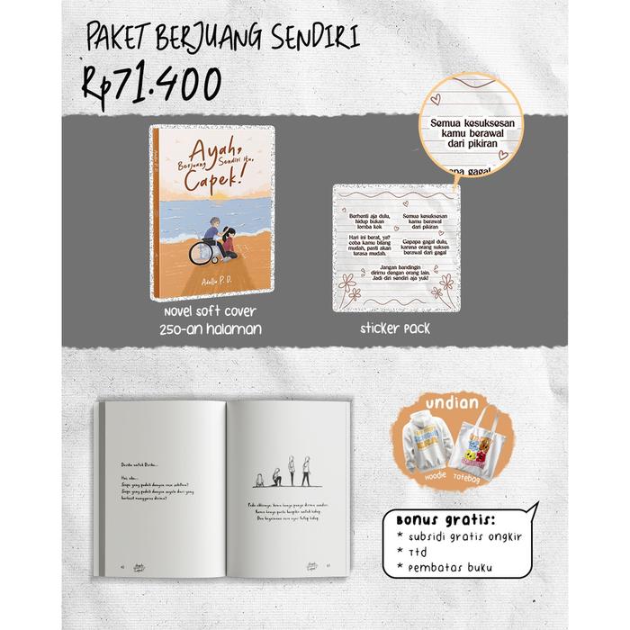 Gambar PRE ORDER - Buku Novel - Ayah, Berjuang Sendiri Itu Capek - Adellia P D - Akad - Bumifiksi - BERJUANG SENDIR dari BumifiksiJogjakarta undefined Tokopedia
