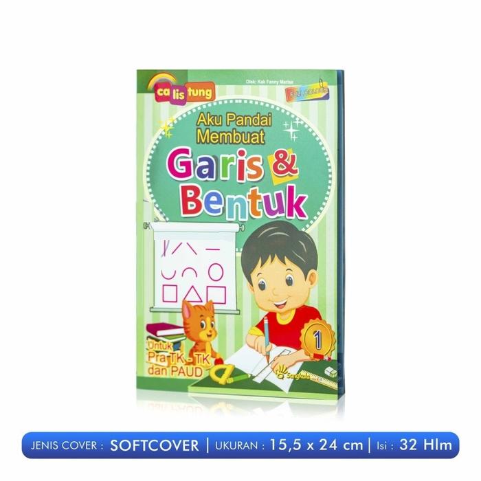 Gambar Buku Anak / Aku Pandai Membuat Garis & Bentuk 1 Dan 2 Untuk Pra Tk - Tk & Paud Full Colour / Sangkala - Garis&Bentuk 1 dari Outoftheboox undefined Tokopedia