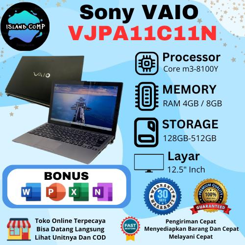 Gambar Laptop Sony Vaio Tablet 2in1 Core M3-8100Y Ram 8GB SSD 128GB, Layar 12.5"Inch Touchscreen - M3-8100Y, 8GB / 128GB dari Island Comp undefined Tokopedia