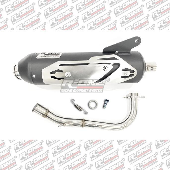 Gambar Knalpot R One Racing Muffler V2 Std Full Package Untuk Yamaha Series - MIO SOUL KARBU dari Smart Motors undefined Tokopedia
