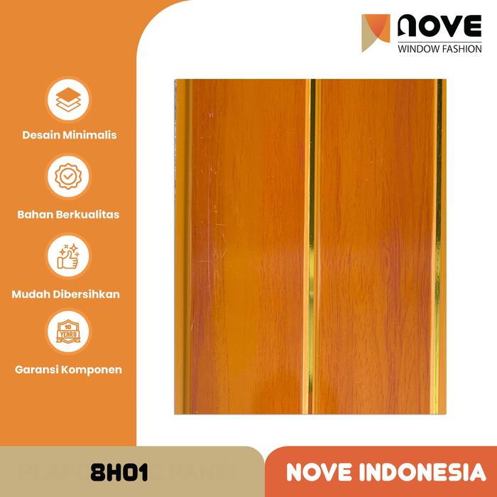 Gambar NOVE - Plafon PVC Panel - Plavon Rumah Minimalis Anti Rayap - 8H01, PANJANG 198CM dari BCW INDONESIA_NEW undefined Tokopedia