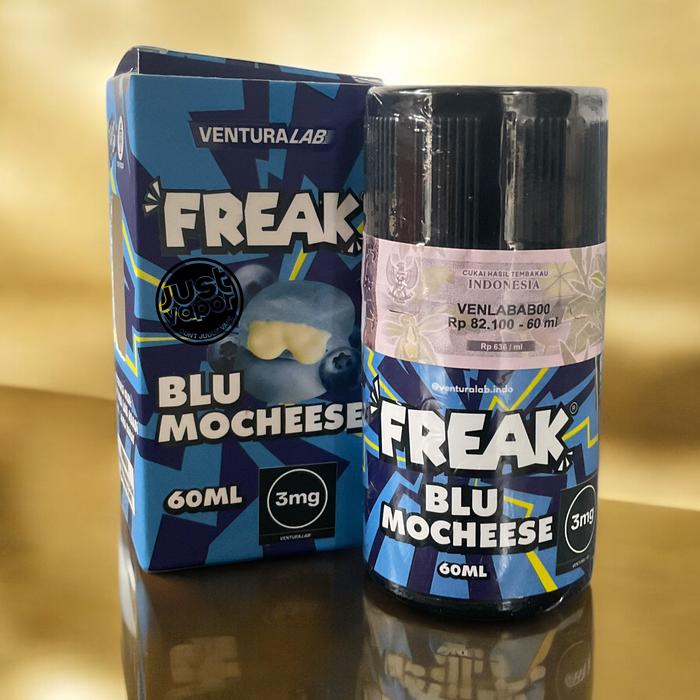 Gambar [FREEBASE] LIQUID FREAK BLU MOCHEESE 60ML by VENTURA LAB x VAPE ON | BLUEBERRY MOCHI CHEESE - 3MG dari JUST VAPOR INDO undefined Tokopedia