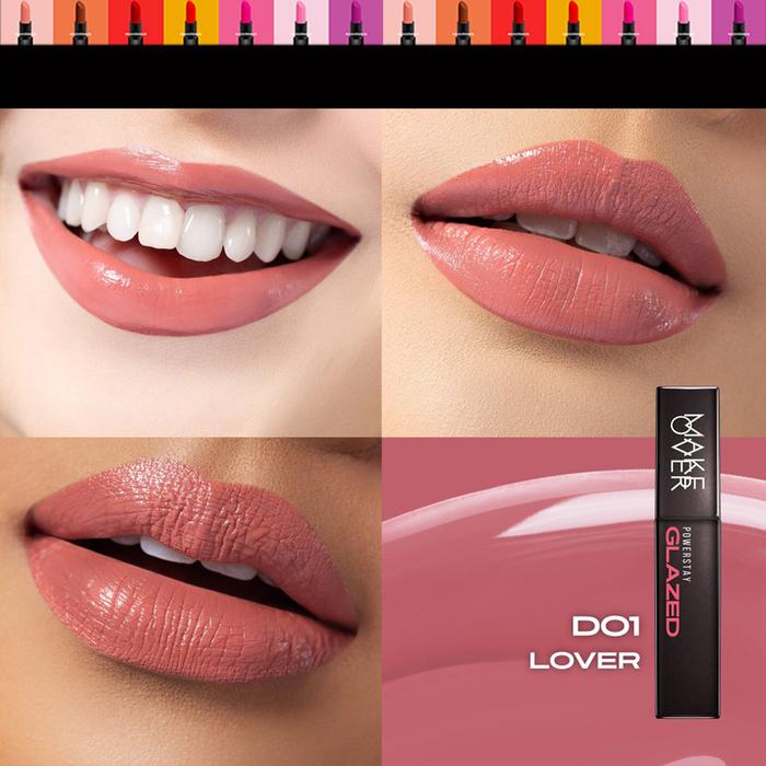 Gambar Make Over POWERSTAY GLAZED LOCK LIP PIGMENT Makeover Lip Liquid Cream Vinyl transferproof - D01 LOVER  dari ascocobeauty undefined Tokopedia