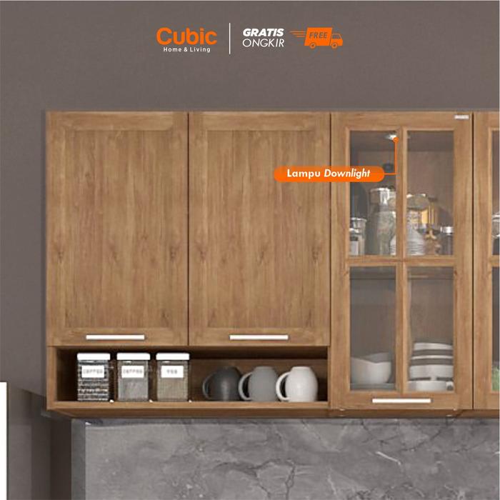 Gambar Cubic Kitchen Set Minimalis / Kabinet Dapur / Rak Dapur Basah - SERENA KSA 300 dari Cubic Home & Living undefined Tokopedia