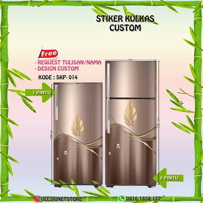 Gambar STICKER KULKAS 2 PINTU 60CMx150CM PANDA PREMIUM STIKER LEMARI ES PROMO - SKP 014, 2 PINTU dari harmoniwallpaper undefined Tokopedia