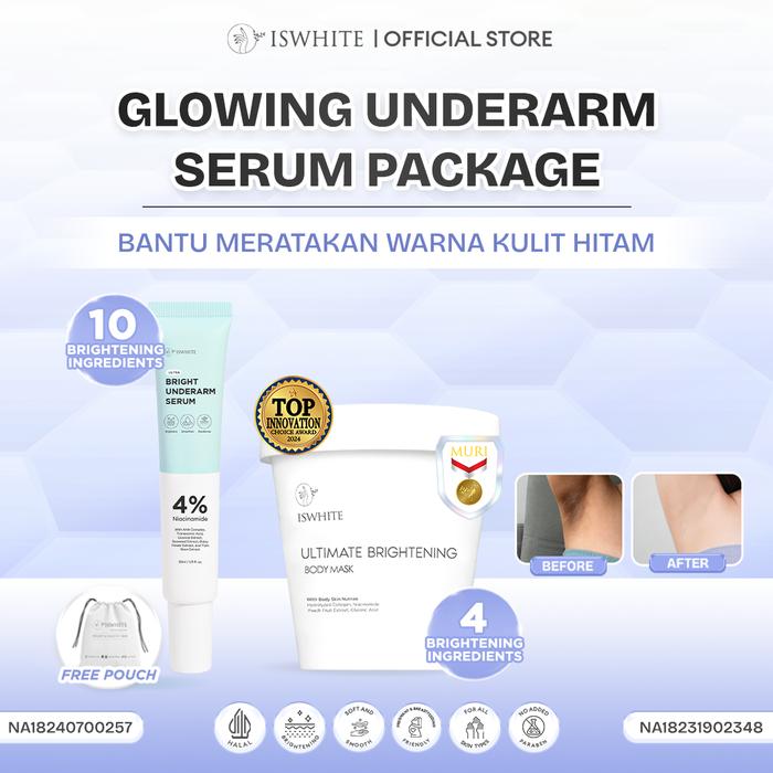 Gambar ISWHITE Glowing Underarm Serum Package - Mask + Underarm dari Iswhite Shop undefined Tokopedia