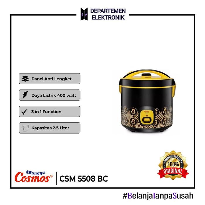 Gambar Cosmos CRJ 5508 BC Magic Com 2 Ltr dari Departemen Elektronik undefined Tokopedia