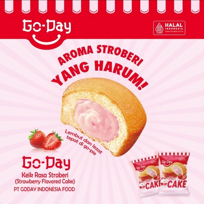 Gambar Bolu GoDay Super Lembut Premium Rasa Stroberi/Custard 1 Renceng isi 16 pcs 25gr - RICE Crackers dari Lovely.Store_ undefined Tokopedia