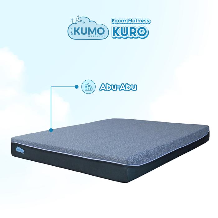 Gambar KUMO | Kasur Busa Kumo KURO D23 - Tebal 20cm | 90x100 100x200 120x200 160x200 180x200 200x200 cm - Abu-abu, 90 x 200 x 20 dari Homespring Indonesia undefined Tokopedia