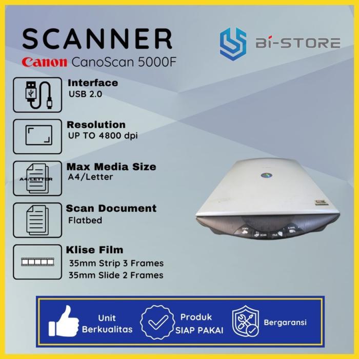 Gambar Scanner Canon Canoscan 5000F Fungsi Scan Normal dari Bi-Store 53 undefined Tokopedia