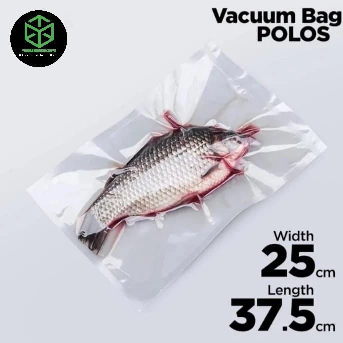 Gambar PLASTIK VAKUM MAKANAN PLASTIC VACUUM BAG VAKUM SEALER VACUM POLOS 25X37,5 - 10CM X 15CM dari SIBUNGKUS undefined Tokopedia