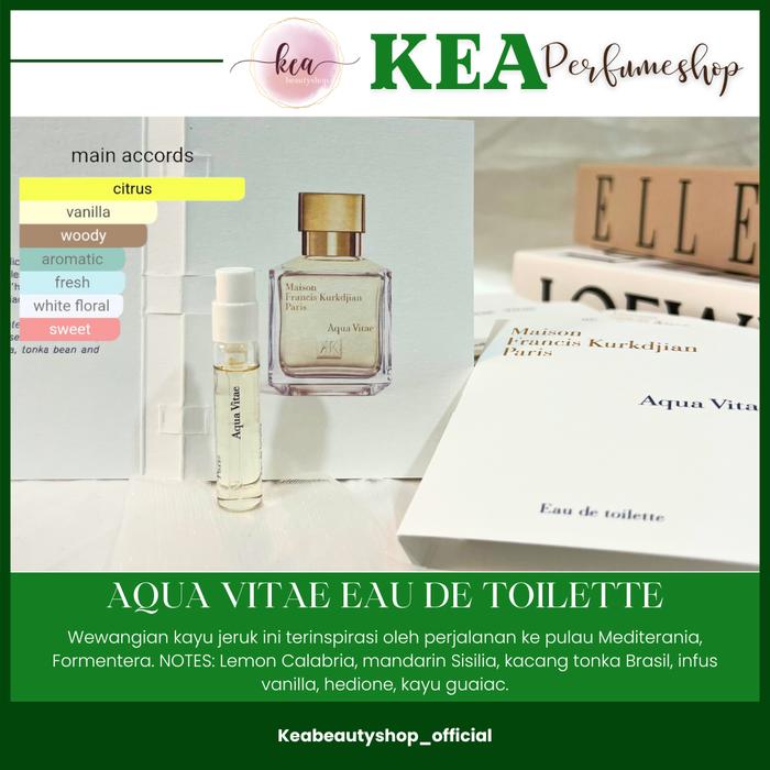 Gambar MAISON FRANCIS KURKDJIAN MFK VIAL EDT EDP PARFUM PERFUME 2ML - Aqua Vitae EDT dari KEA PARFUM undefined Tokopedia