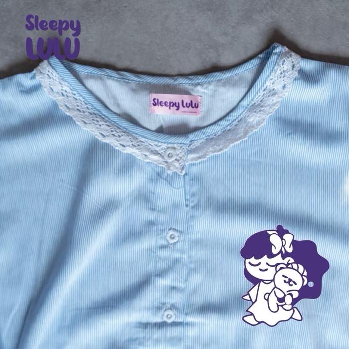 Gambar Kiki Dress sleepy lulu maxi dress wanita - BLUE dari LOST AND FOUND SHOPPE undefined Tokopedia