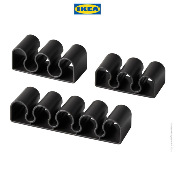 Gambar IKEA KALKSTUFF Dudukan Kabel / Organizer Set Isi 3pcs Plastik Desk - Abu Tua dari IKEA Indonesia undefined Tokopedia