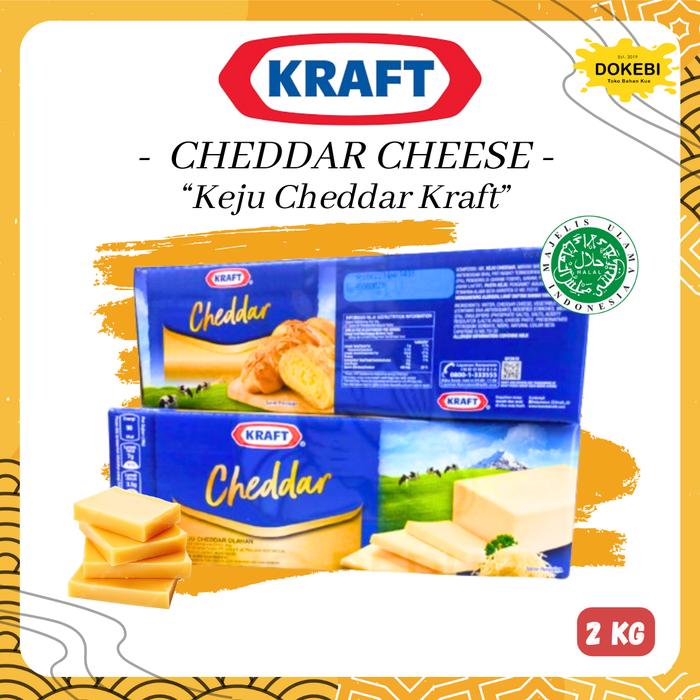 Gambar Kraft Keju Cheddar 2 KG. Keju asli dari susu New Zealand - CHEDDAR dari Dokebi Tokobahankue undefined Tokopedia