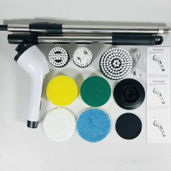 Gambar Sikat Wc Toilet Set 7 In 1 Elektrik Usb Portable Alat Pembersih Lantai Rumah Waterproof Multifungsi - Gray dari Prisma Kemurnian undefined Tokopedia