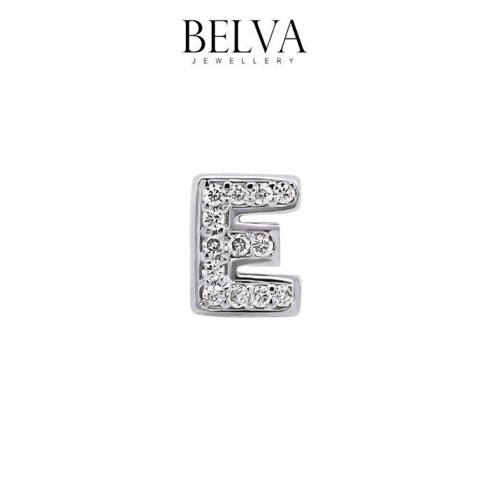 Gambar Anting Berlian Inisial / Huruf - Belva Jewellery - BAERAU02107 - E dari Belva Jewellery Online undefined Tokopedia