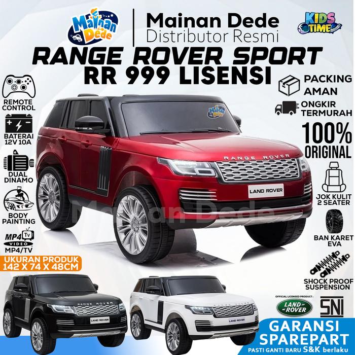 Gambar Mainan Mobil Aki Anak RANGE ROVER SPORT RR 999 LISENSI / LICENSED - Merah, DUS BAWAAN dari Mainan Anak Dede undefined Tokopedia