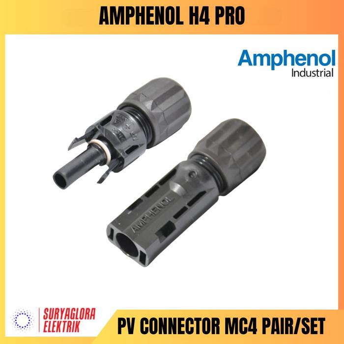 Gambar Amphenol H4 Pro MC4 Konektor PV Connector Solar H4Pro H4-Pro dari Suryaglora Elektrik undefined Tokopedia