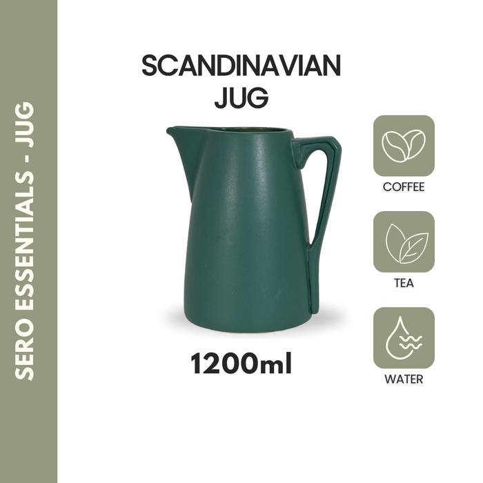 Gambar SERO Scandinavian Teko Air Keramik - Tea Pot Kettle Teapot Water Jug - Tale Green 1.1L dari Sero.ID undefined Tokopedia