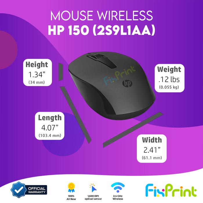 Gambar Mouse Bluetooth HP 240 Mouse Wireless HP 150 Combo Keyboard + Mouse 150 Wired USB Kabel Garansi Resmi Silver Red Lunar White Black - HP 150 WIRELESS dari FixPrint Indonesia undefined Tokopedia