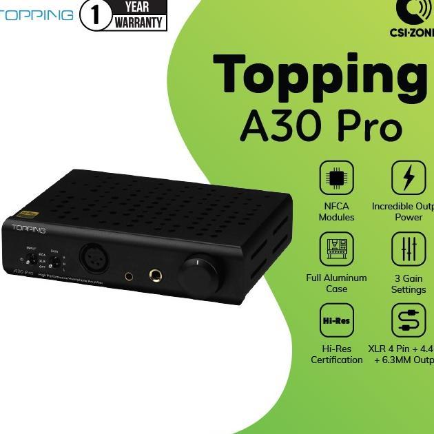 Jual Topping A30 Pro Hi-Res Nfca Class A Headphone Amplifier