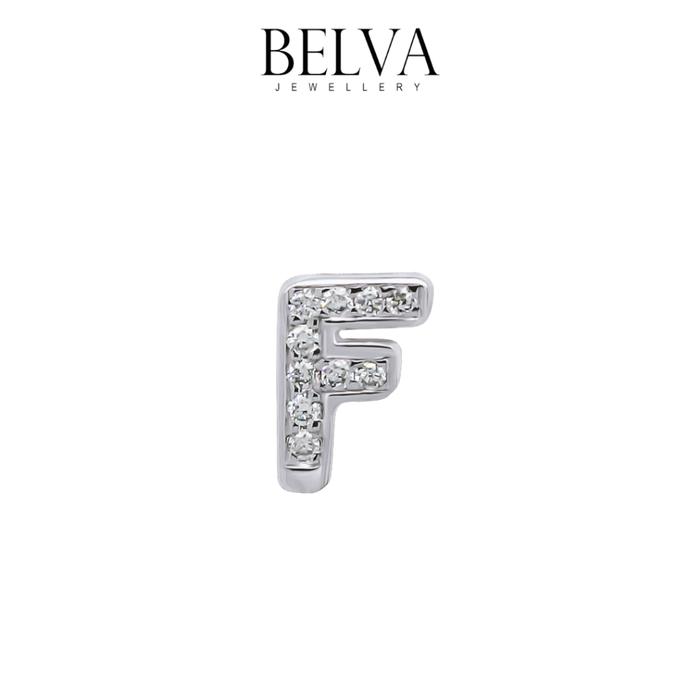 Gambar Anting Berlian Inisial / Huruf - Belva Jewellery - BAERAU02107 - F dari Belva Jewellery Online undefined Tokopedia