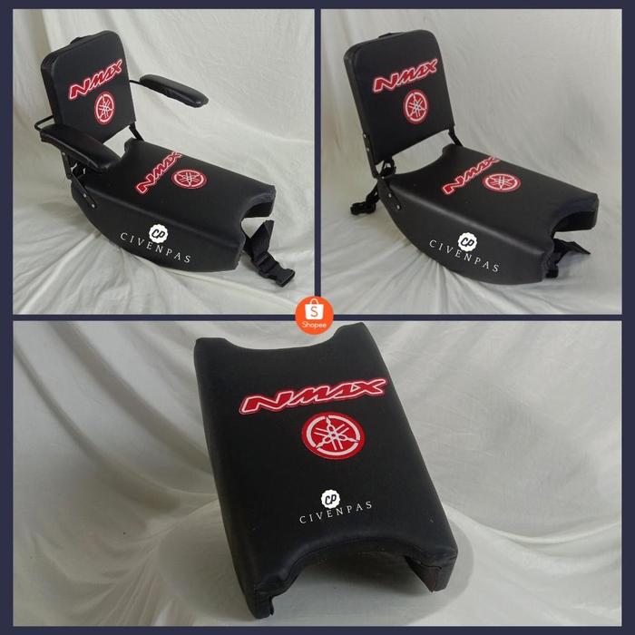 Gambar Jok kursi Boncengan Anak Sandaran Utk motor NMAX PCX AEROX Jupiter MX Gambar Logo - Logo NMAX, Dengan Tangan dari SAKA MOTO OFFICIAL undefined Tokopedia