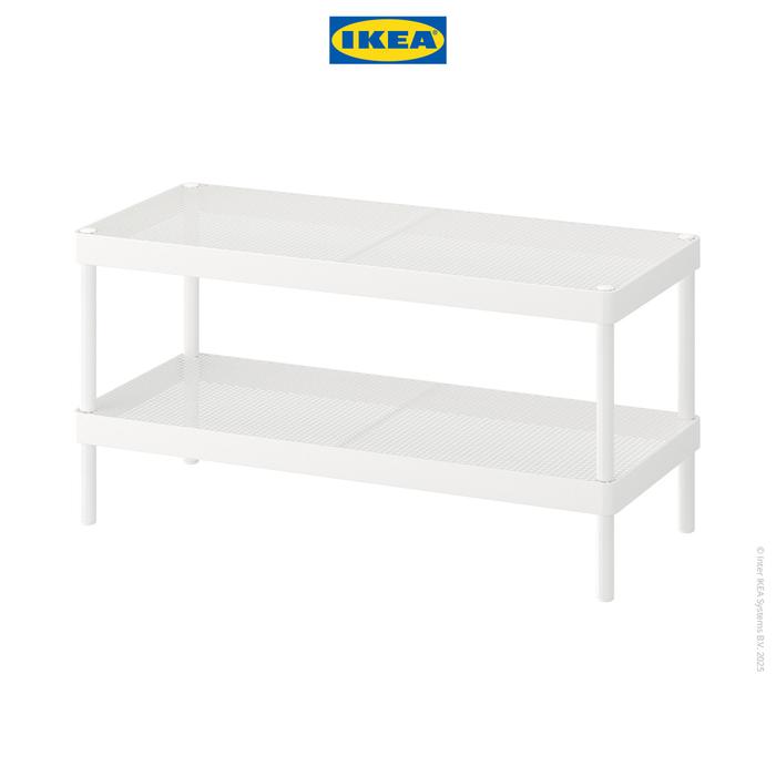 Gambar IKEA MACKAPAR Rak Tempat Sepatu 2 Tingkat Putih Minimalis 78x32x40 cm Dinding - Tidak Dirakit dari IKEA Indonesia undefined Tokopedia