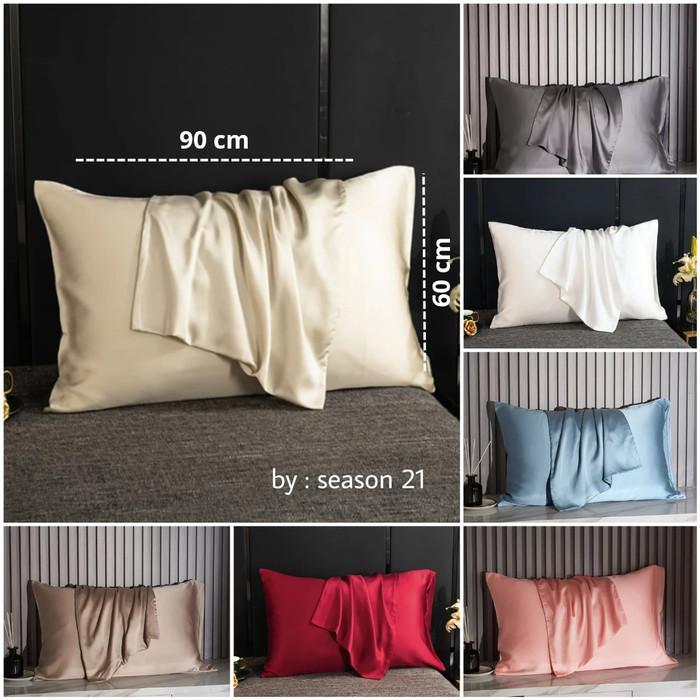Gambar Sarung bantal tencel polos size 60x90 organic cotton isi 2 pcs - Maroon, 2B 60x90 dari Farhan Pratama230 undefined Tokopedia