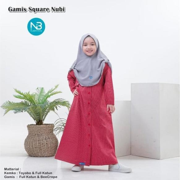 Gambar top~ gamis anak katun baju muslim anak perempuan syar i couple - Merah, M dari ifah shop 6 undefined Tokopedia