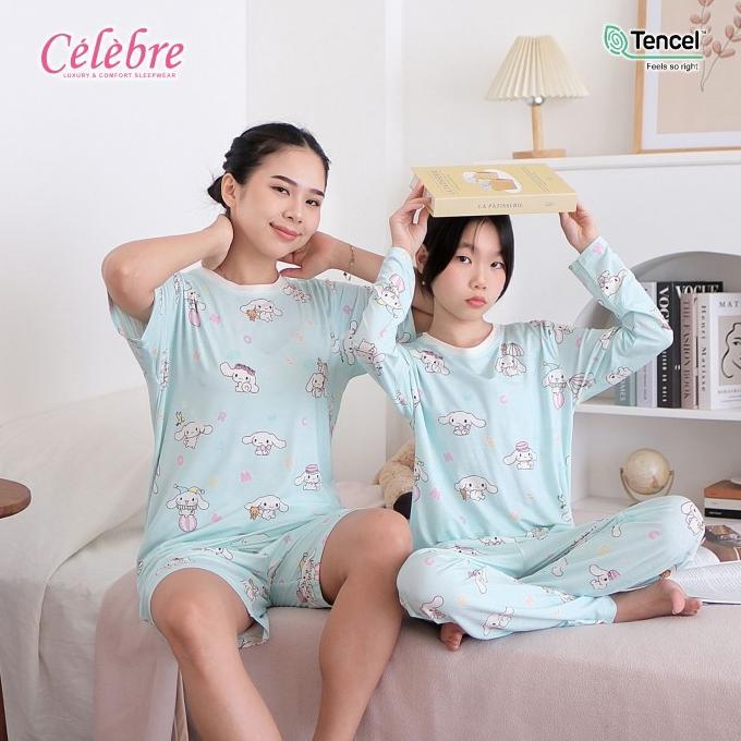 Gambar BEST BUY !! Piyama/Baju Tidur Anak & Dewasa 100% TENCEL Micro Modal Morol Huruf - Dewasa PDK/PJG, L dari PINK N BOY undefined Tokopedia