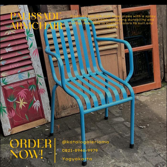 Gambar Kursi Cafe Resto Besi Indoor Outdoor - Pakai Tangan dari Galeri Oma Jogja undefined Tokopedia