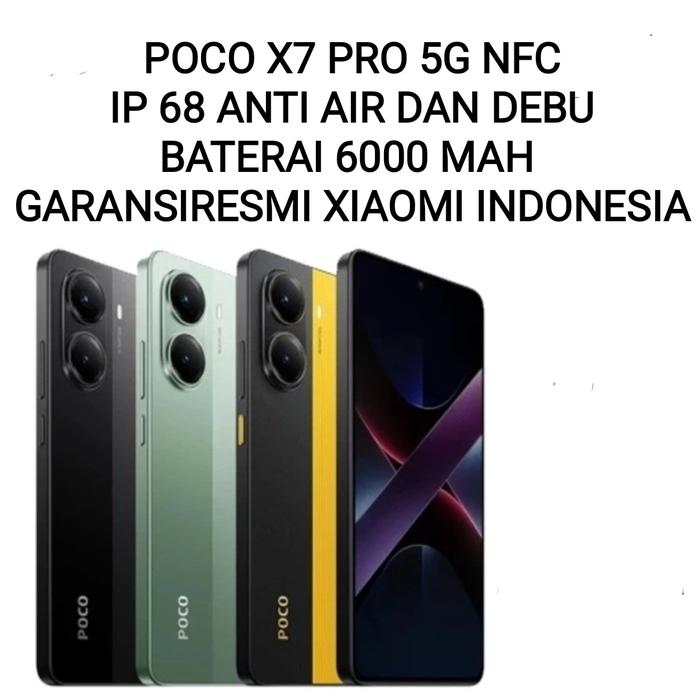 Gambar POCO X7 PRO 5G NFC IP68 RAM 12/512 GB DIMENSITY 8400U BATERAI 6000MAH - Black dari MI FANS BALI undefined Tokopedia