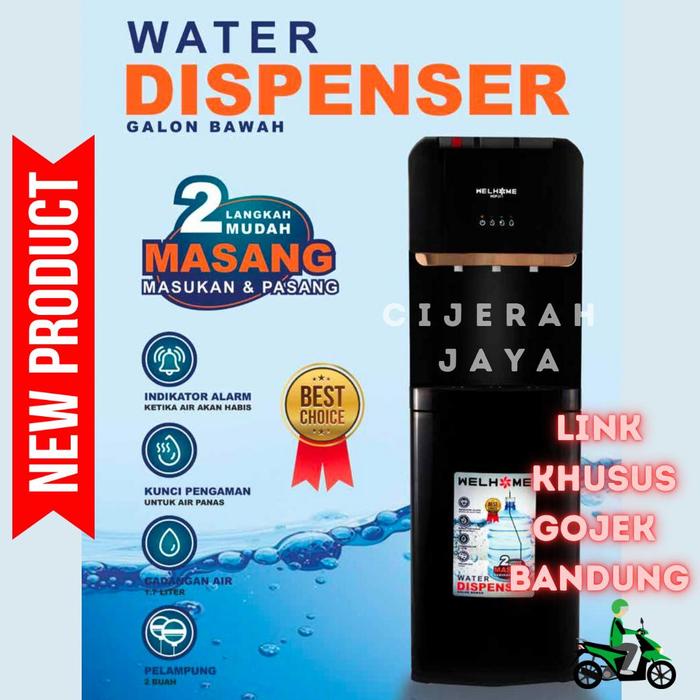 Gambar DISPENSER GALON BAWAH WELHOME WELLHOME WDP-311 WDP 311 KRAN NORMAL PANAS DINGIN - GOJEK BANDUNG  dari TB Cijerah Jaya undefined Tokopedia