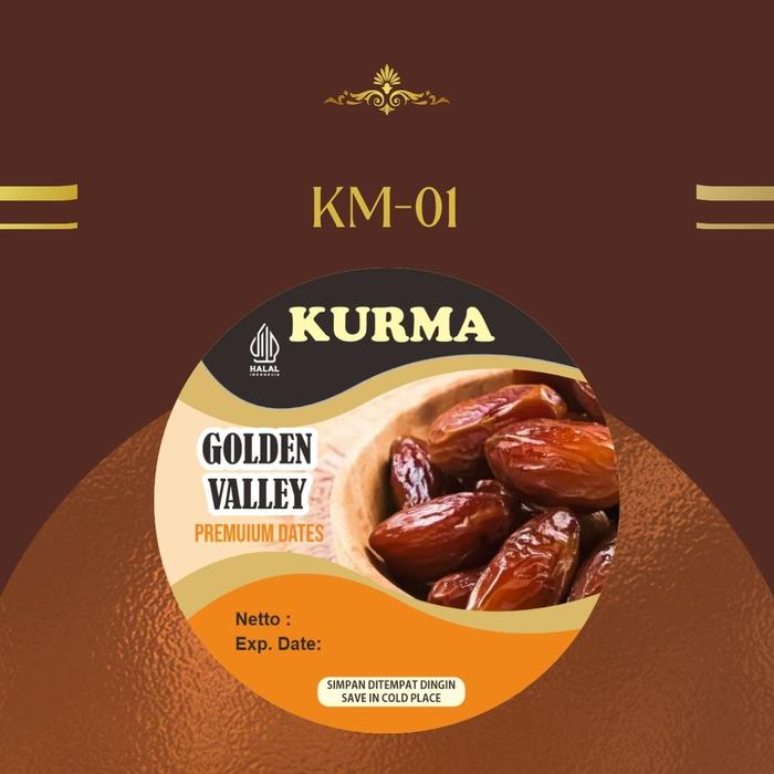 Gambar Cetakinc - Cetak Print Cutting Stiker Label Kemasan Kurma Custom Sticker Free Desain Tambah Nama - KM-01, 3 cm dari Cetak Inc. undefined Tokopedia