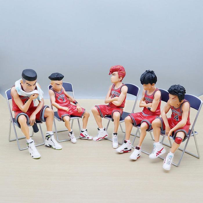 Gambar ACTION FIGURE Slam Dunk Sakuragi Hanamichi Rukawa Kaede Akagi SET OF 5 - Set 5+  Kursi dari Senangkoleksi undefined Tokopedia