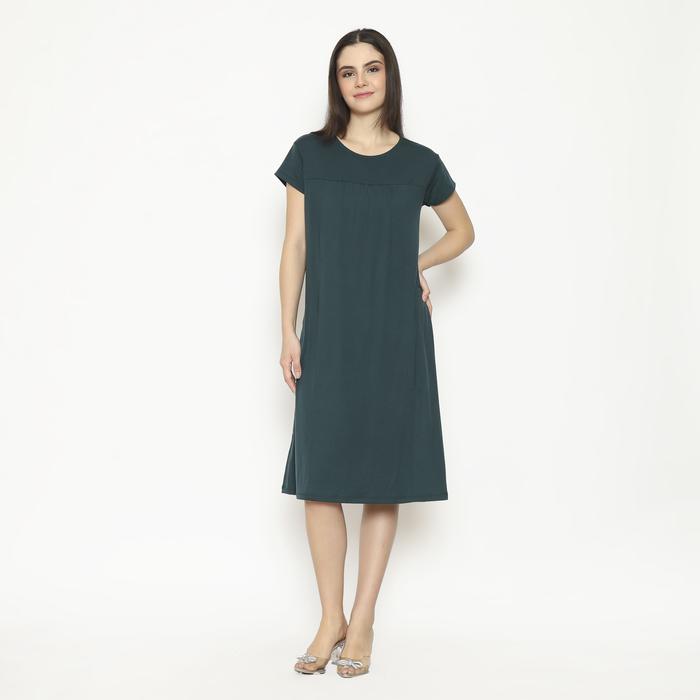 Gambar Dress Hamil Menyusui Bukaan Kanan Kiri Baju Busui Friendly - Happymomma - emerald dari Baju Hamil Menyusui Happymomma undefined Tokopedia