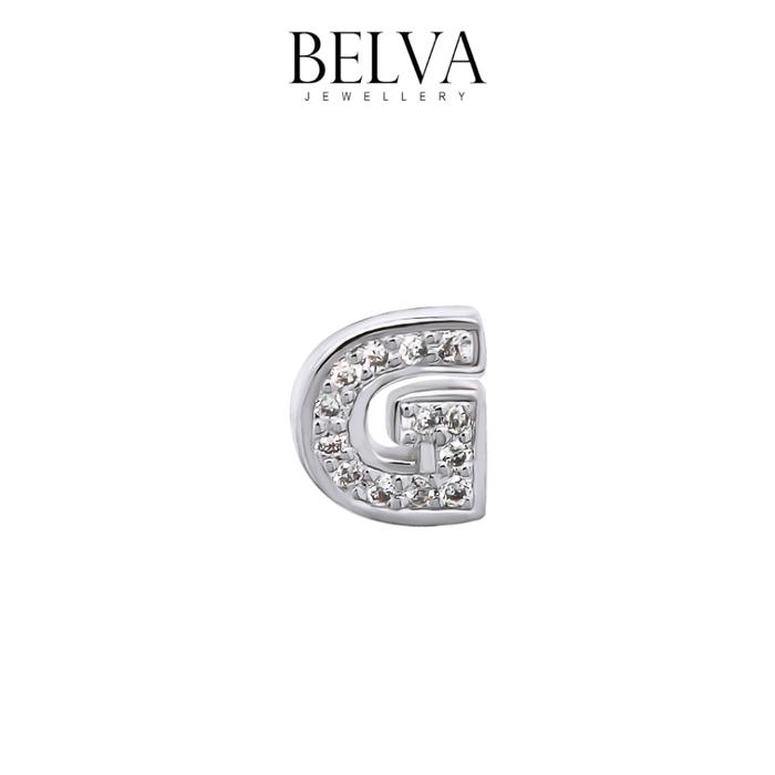 Gambar Anting Berlian Inisial / Huruf - Belva Jewellery - BAERAU02107 - G dari Belva Jewellery Online undefined Tokopedia