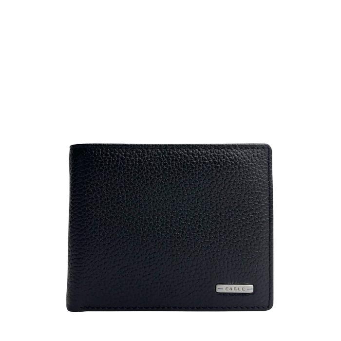 Gambar Eagle Dompet Pria Milo Bifold - Hitam dari Genuine Leathers undefined Tokopedia
