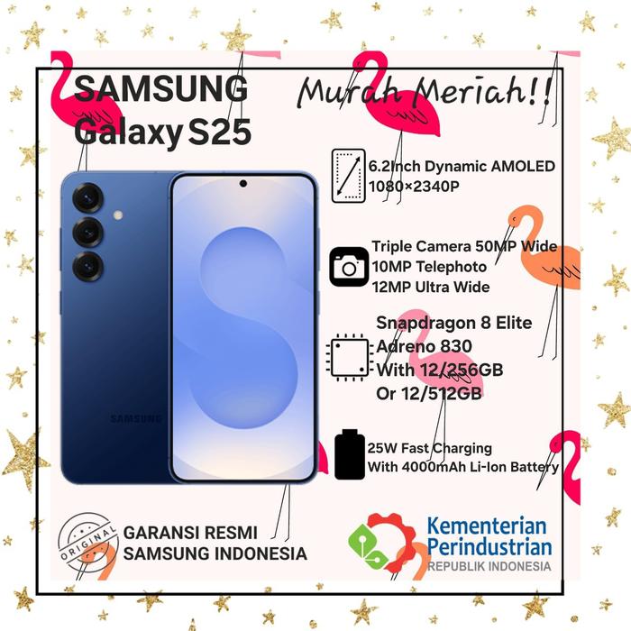Gambar Samsung Galaxy S25 5G Garansi Resmi SEIN - Navy, 12/256GB dari Murah Meriah Gadget undefined Tokopedia